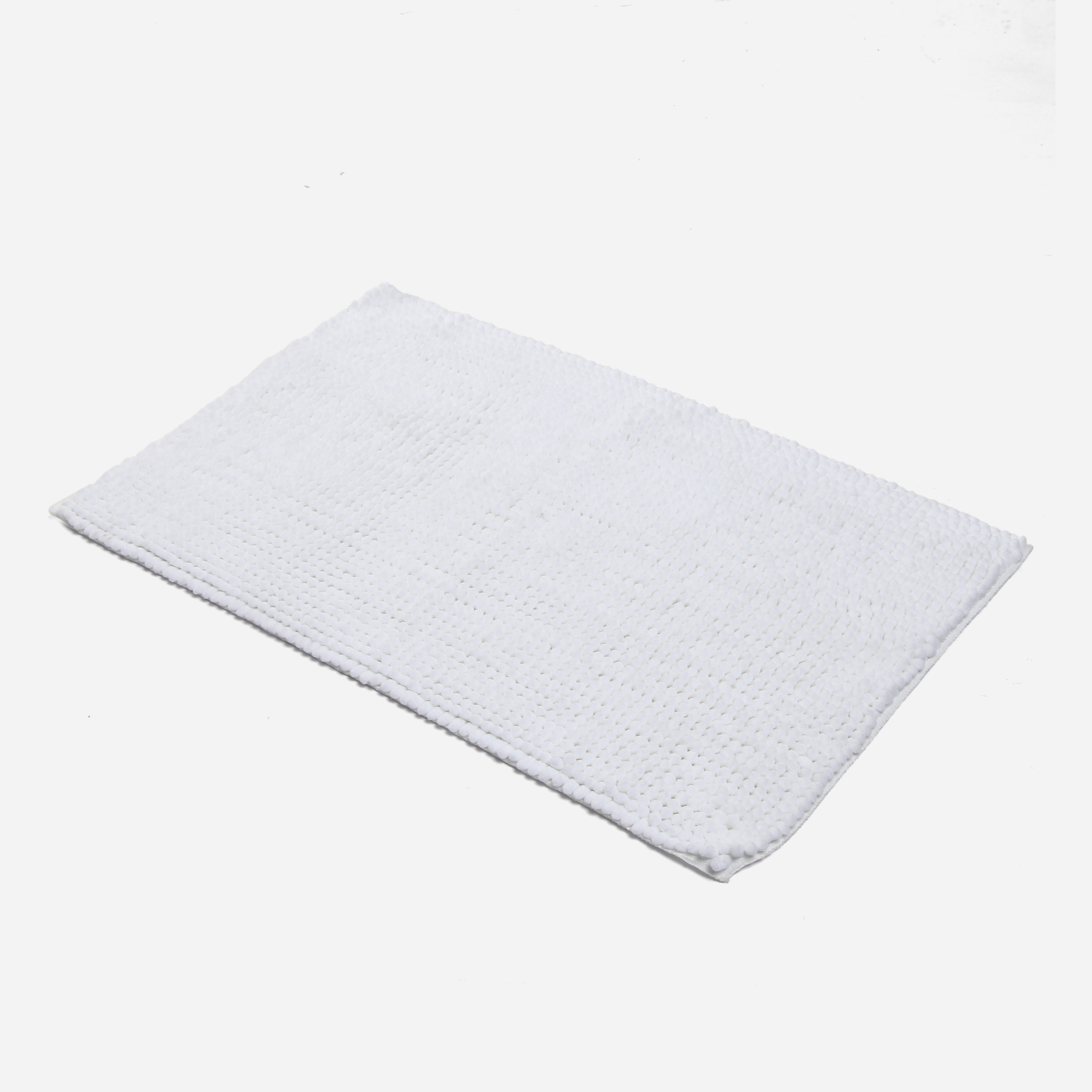 Hosh Chenille Bath Mat (White) - 40x70cm