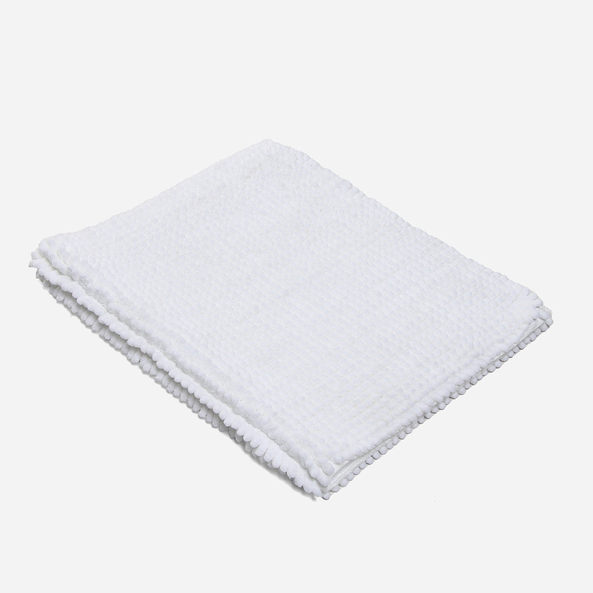Hosh Chenille Bath Mat (White) - 40x70cm