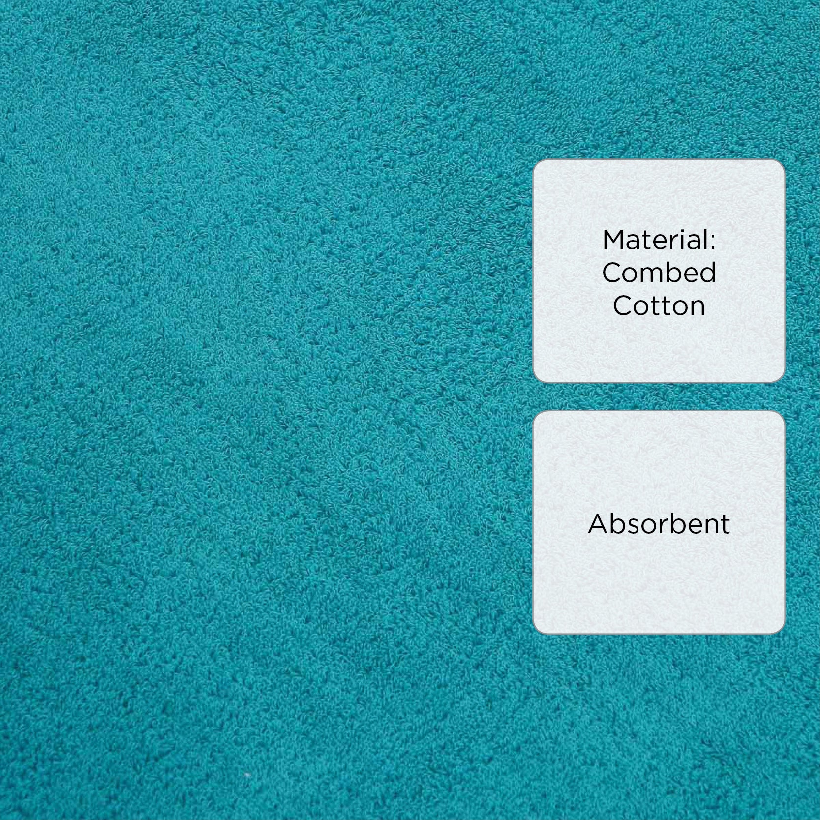 Hosh Combed Cotton Bath Towel - Baltic Blue Green