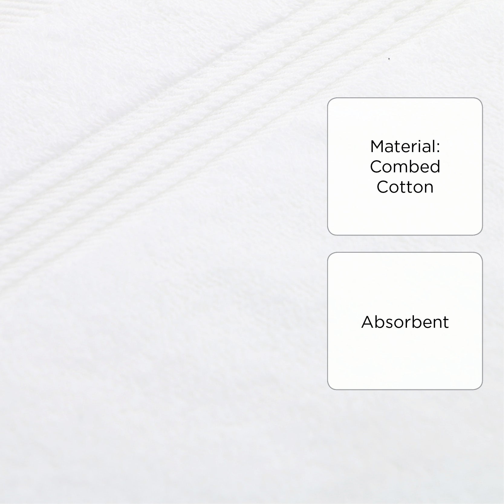 Hosh Combed Cotton Face Towel - White