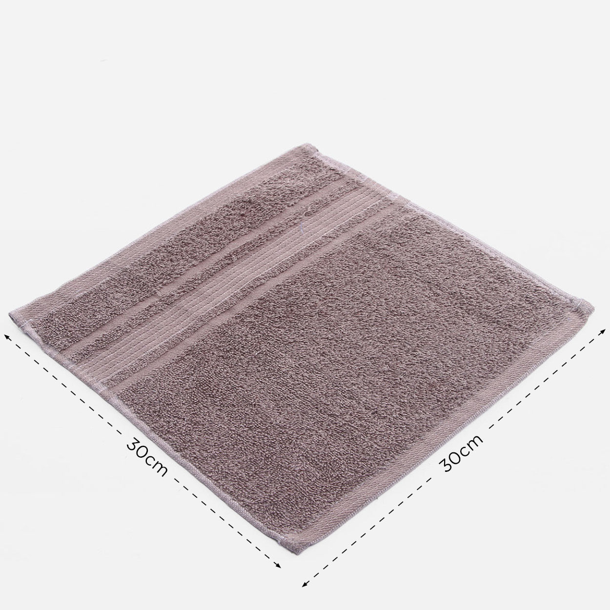 Hosh Signature Cotton Face Towel (Gray) - 12x12in