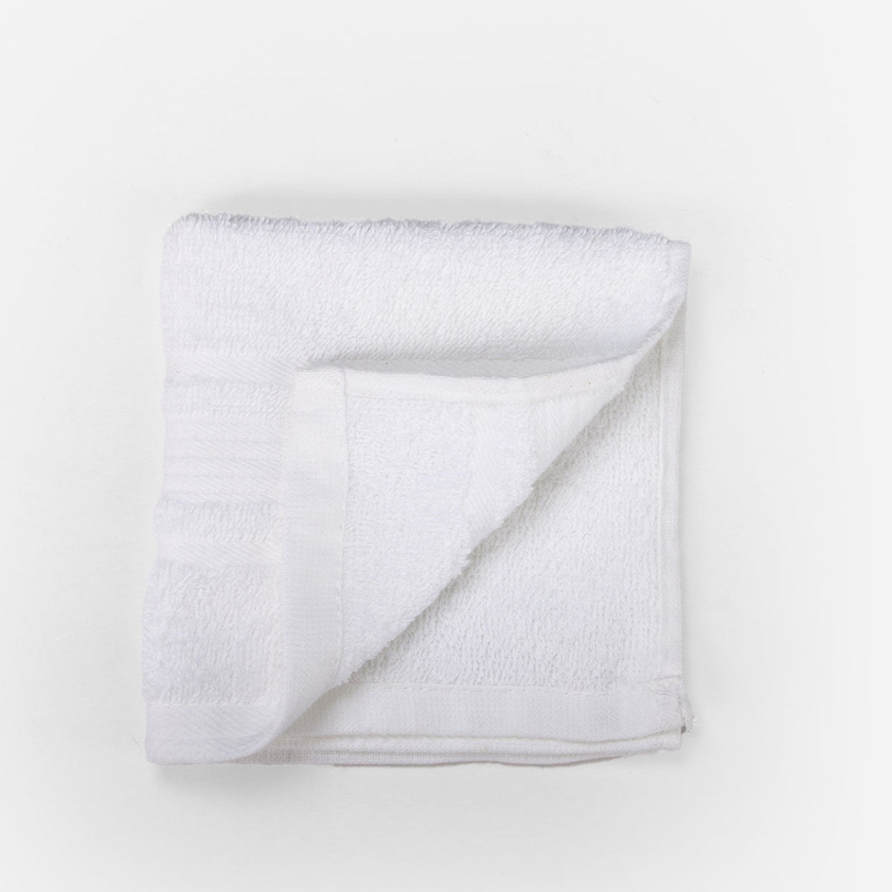 Hosh Signature Cotton Face Towel (White) - 12x12in