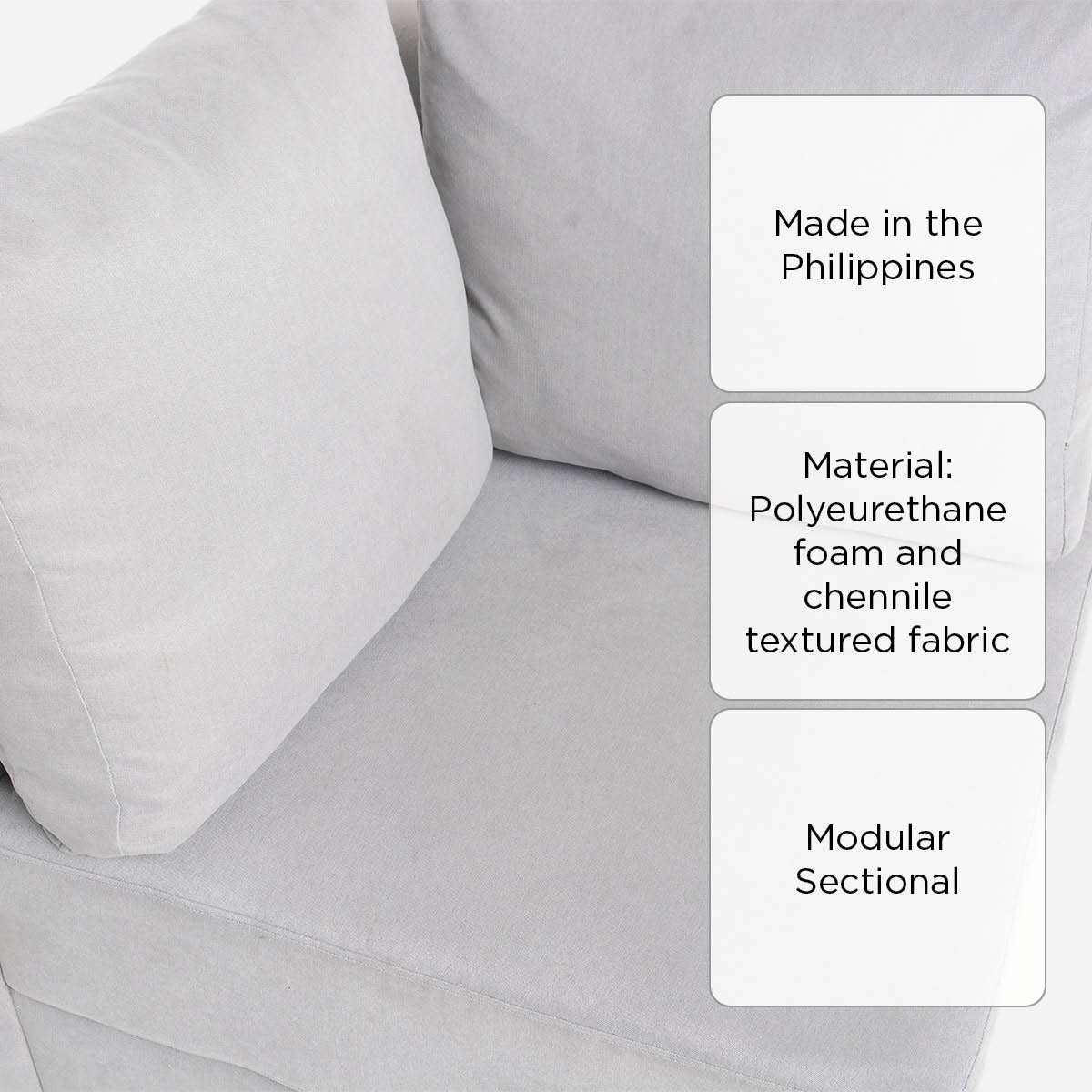 Hosh Create Corner Sofa - Winslet Gray