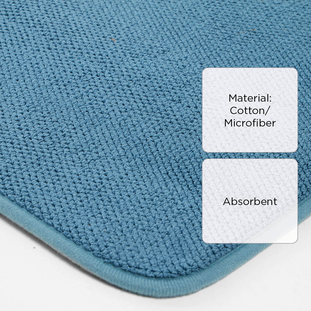 Hosh Dish Drying Mat (Teal) - 30x40cm