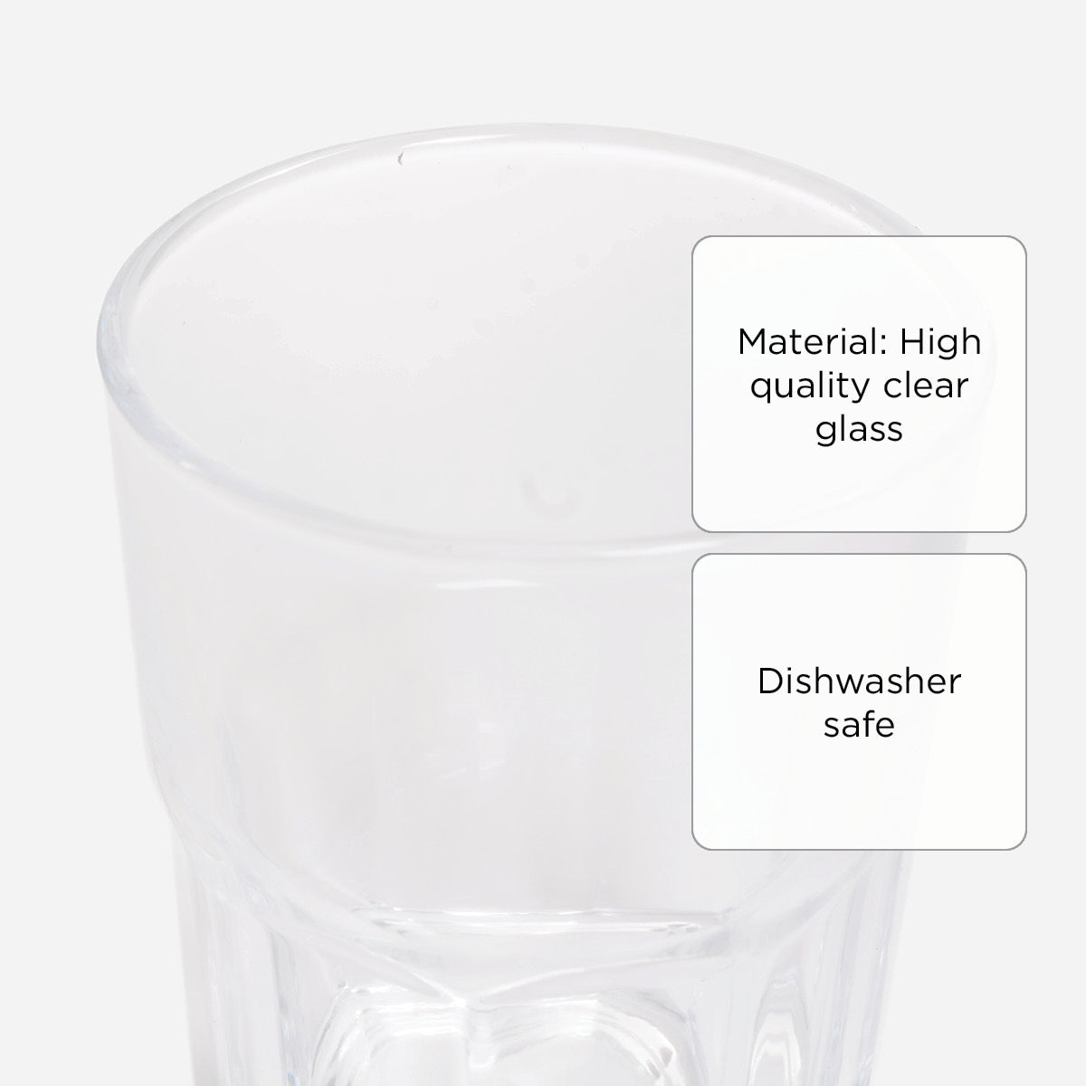 Hosh 4-pc Glass Tumbler Set GB03017910 (Clear) - 9.6oz
