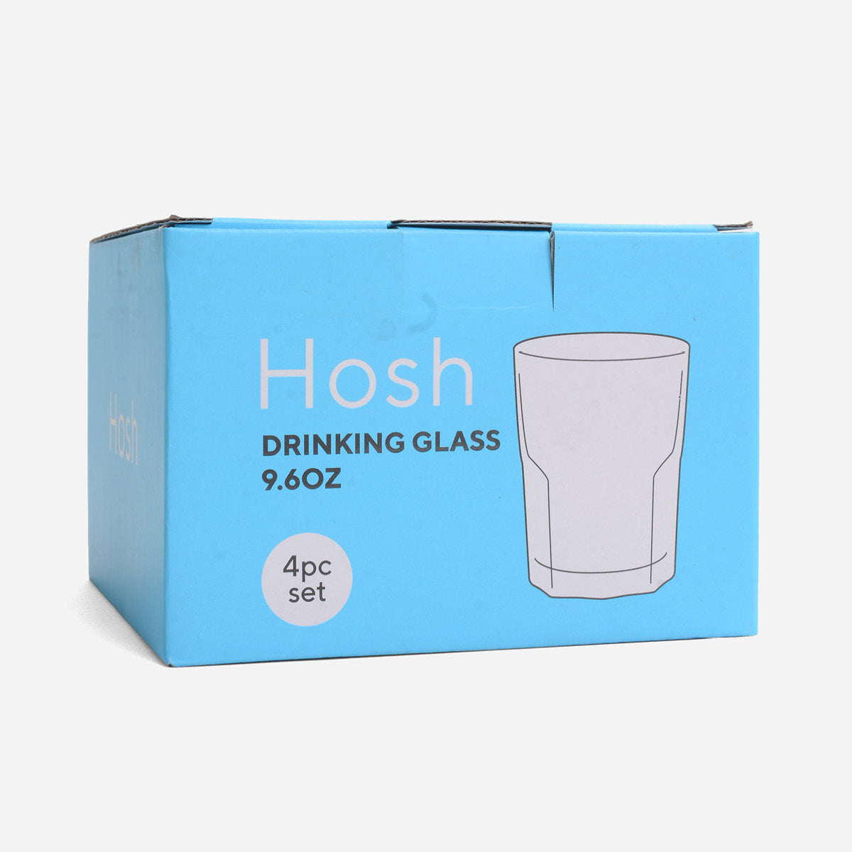 Hosh 4-pc Glass Tumbler Set GB03017910 (Clear) - 9.6oz