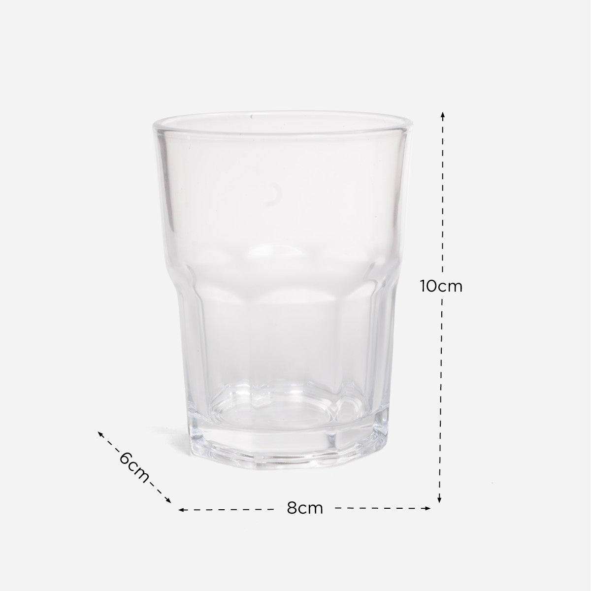 Hosh 4-pc Glass Tumbler Set GB03017910 (Clear) - 9.6oz
