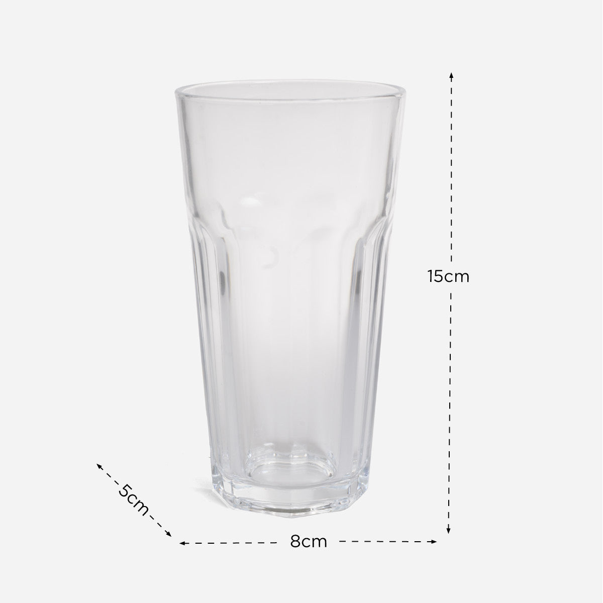 Hosh 4-pc Glass Tumbler Set GB03018014 (Clear) - 12.5oz
