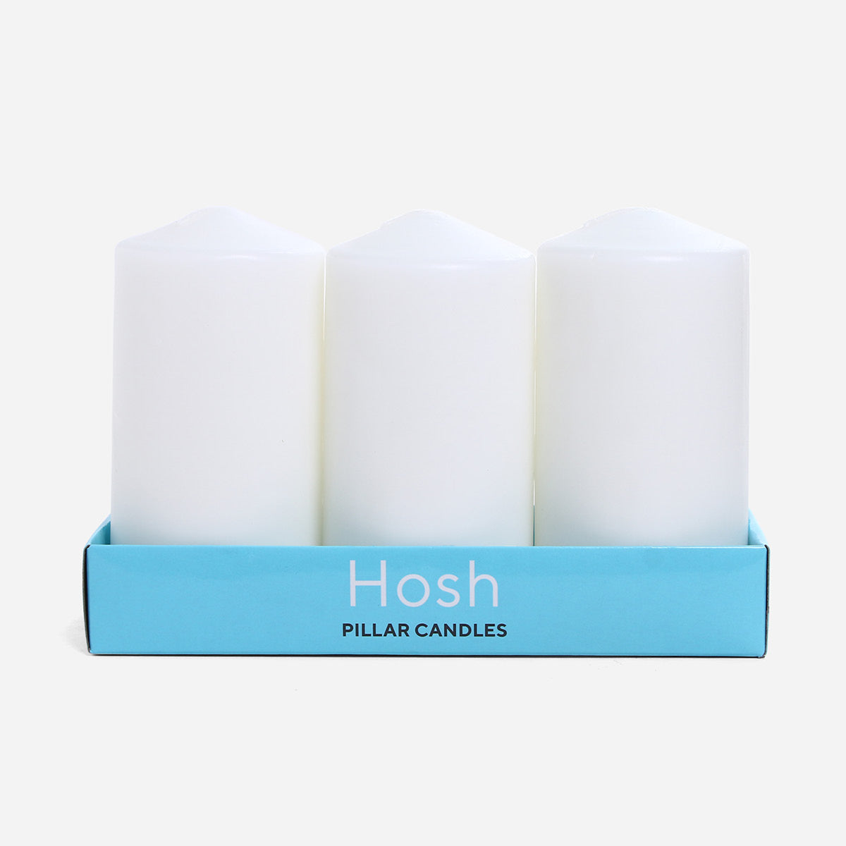 Hosh 3 Pieces Pillar Candles - 6x12cm