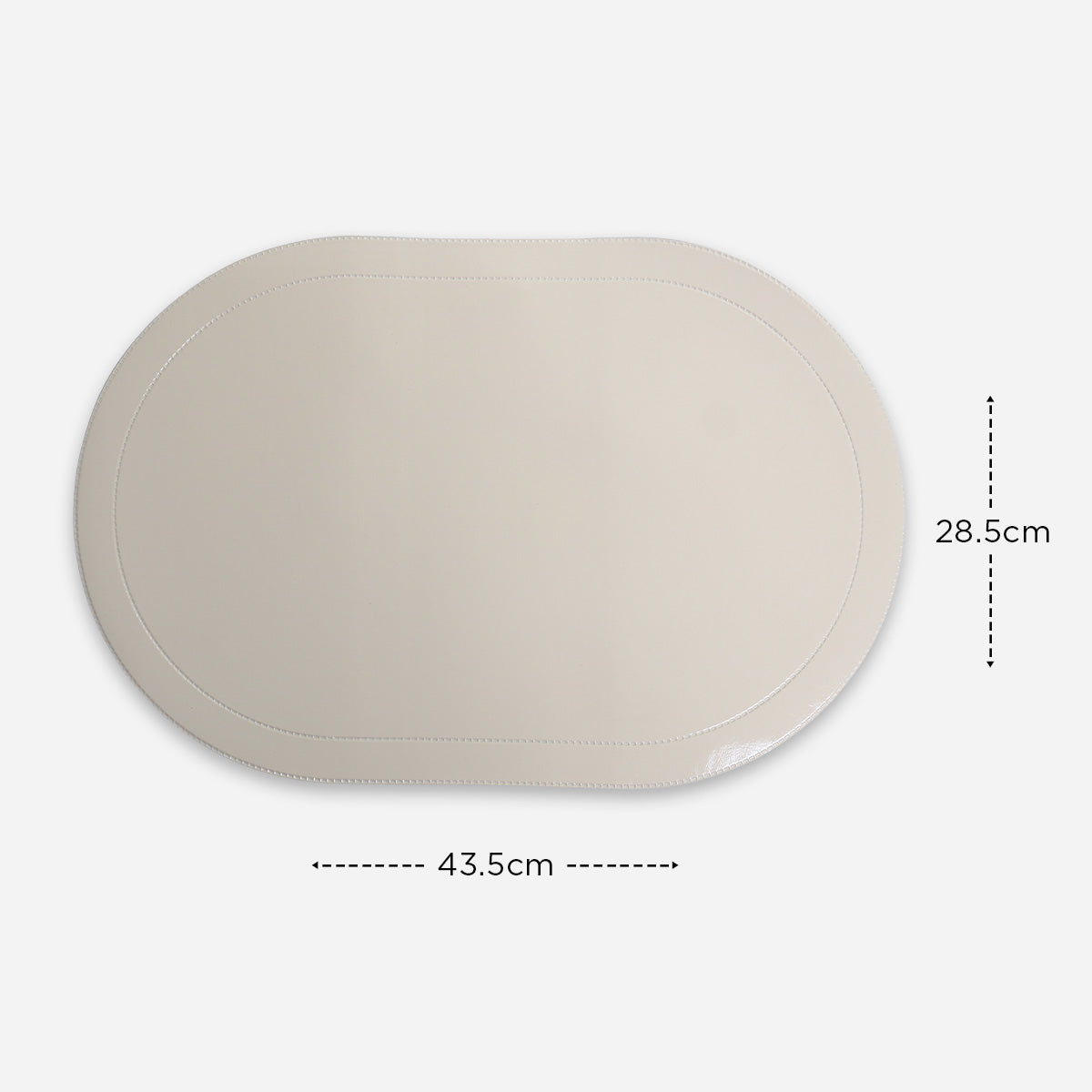 Hosh Placemat Heatseal (Beige) - Oval