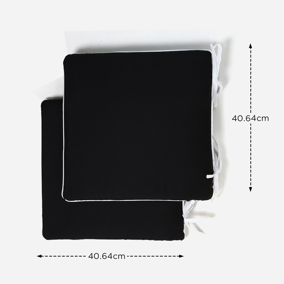 Hosh 2 pieces Chairpad (Black) - 16x16in