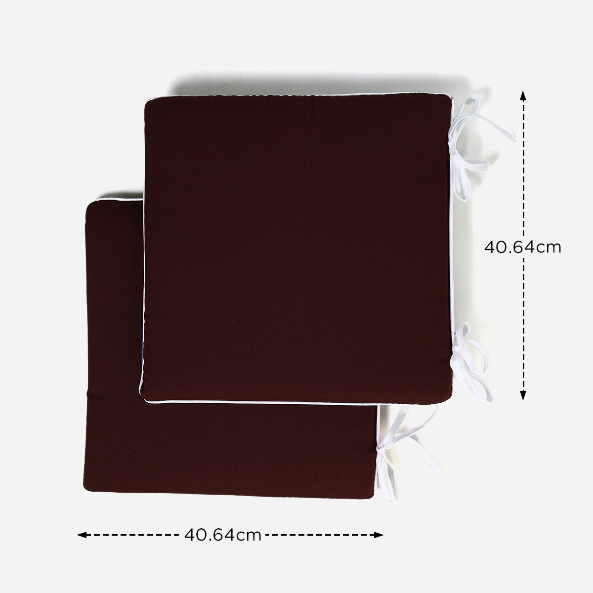 Hosh 2-pieces Chairpad (Choco Brown) - 16x16in