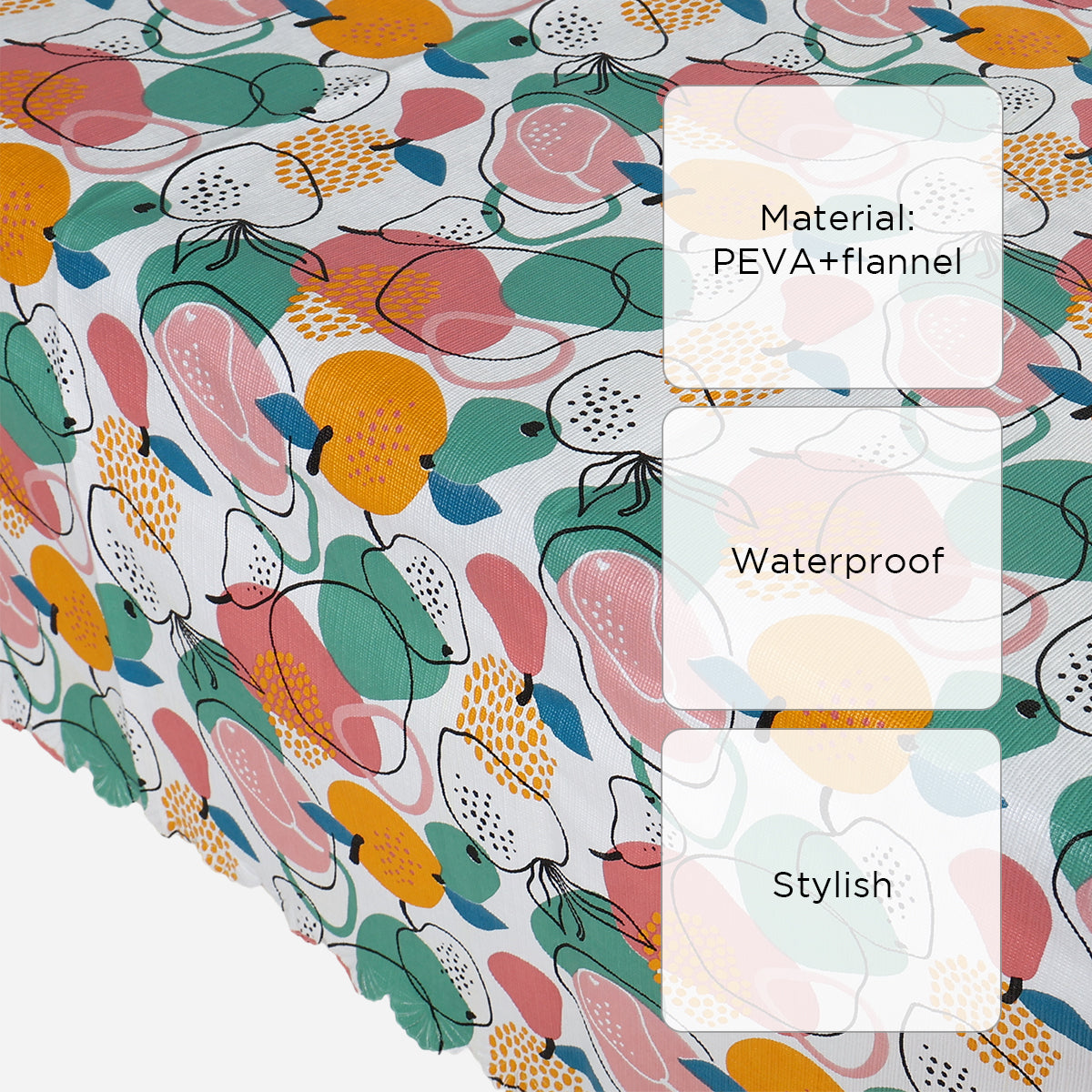 Hosh Vinyl Flannel-backed Tablecloth - 60x90in