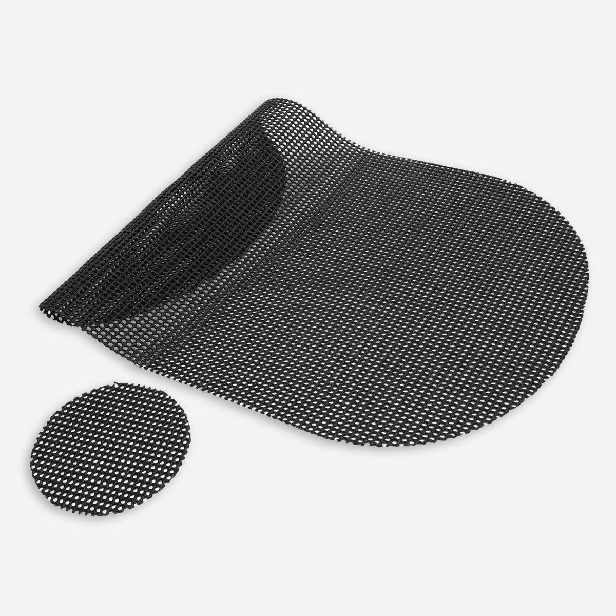 Hosh Waffle Placemat and Coaster - Black