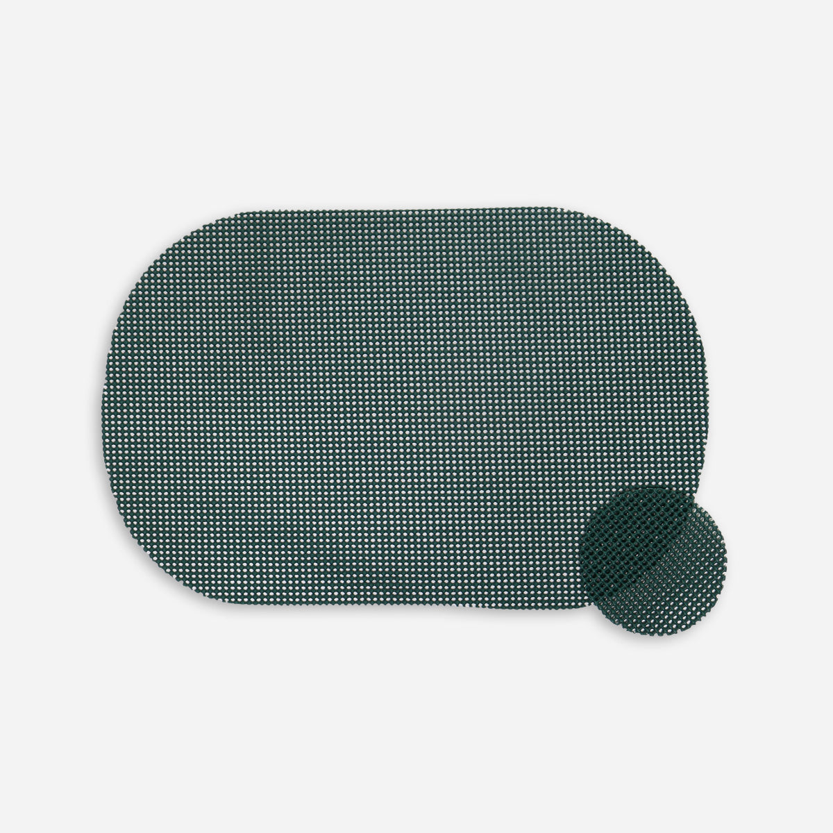 Hosh Waffle Placemat and  Coaster - H.Green