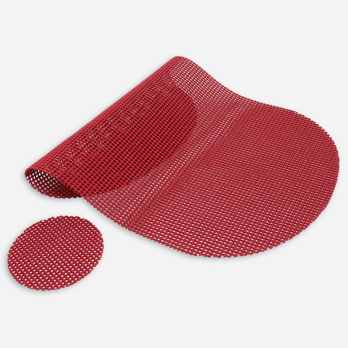 Hosh Waffle Placemat and Coaster - Red