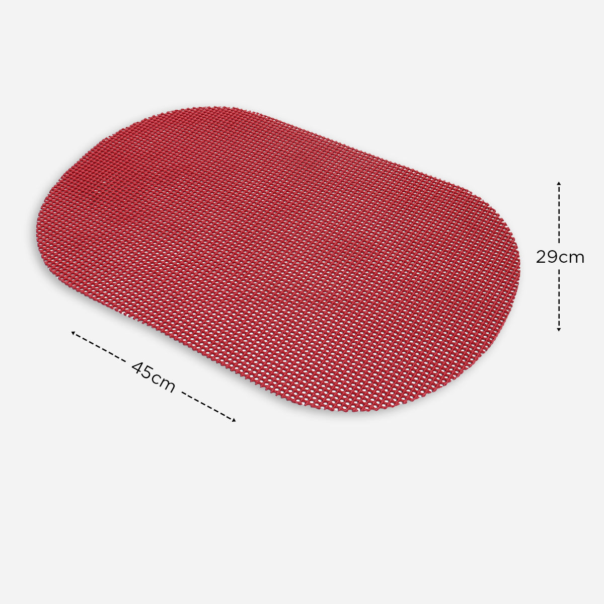 Hosh Waffle Placemat and Coaster - Red