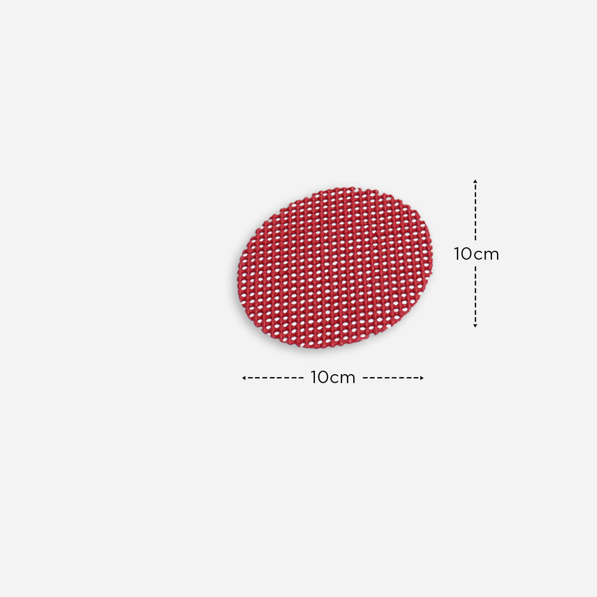 Hosh Waffle Placemat and Coaster - Red