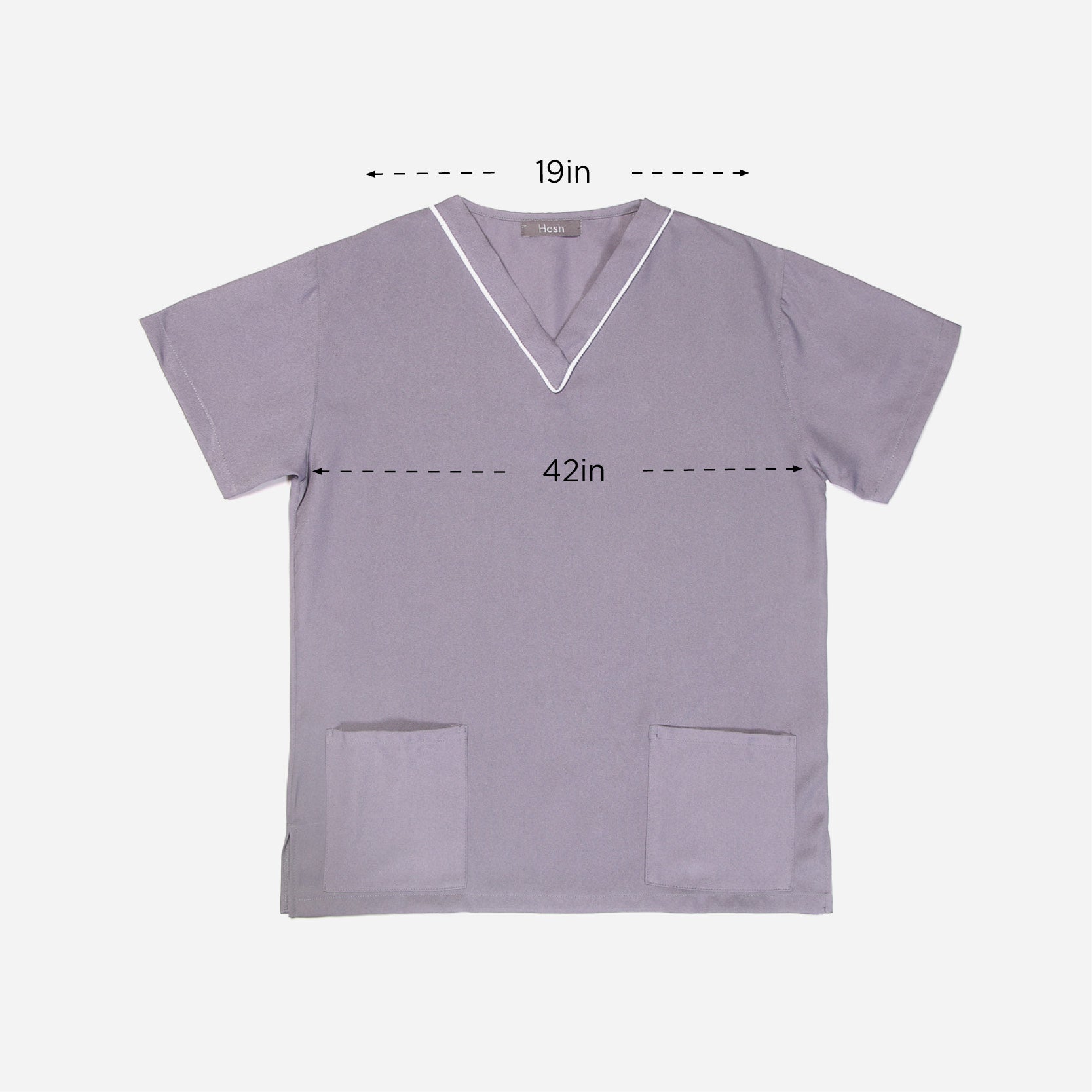 Hosh Yuna Plain Scrubsuit Set (Gray) - Large