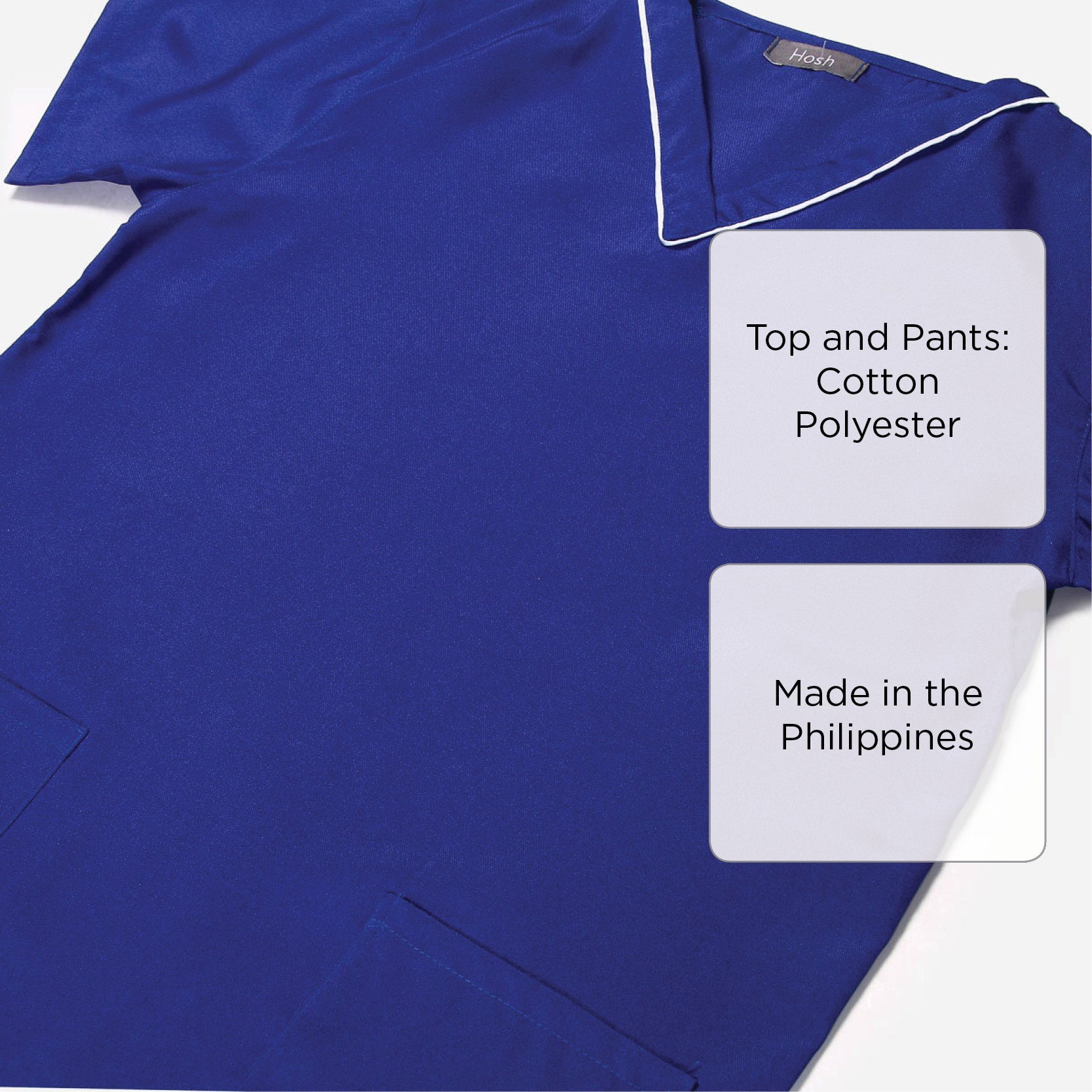 Hosh Yuna Plain Scrubsuit Set (Navy Blue) - Large