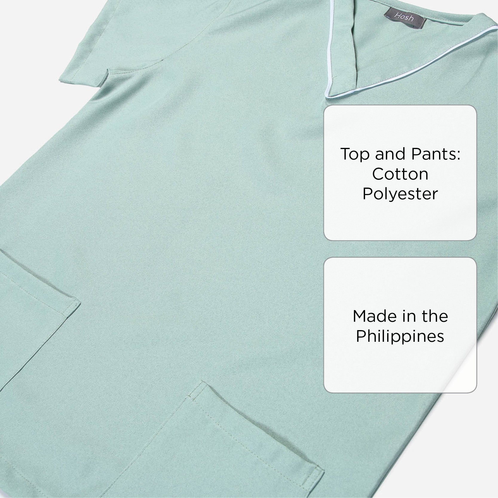 Hosh Yuna Plain Scrubsuit Set (Olive Green) - Large