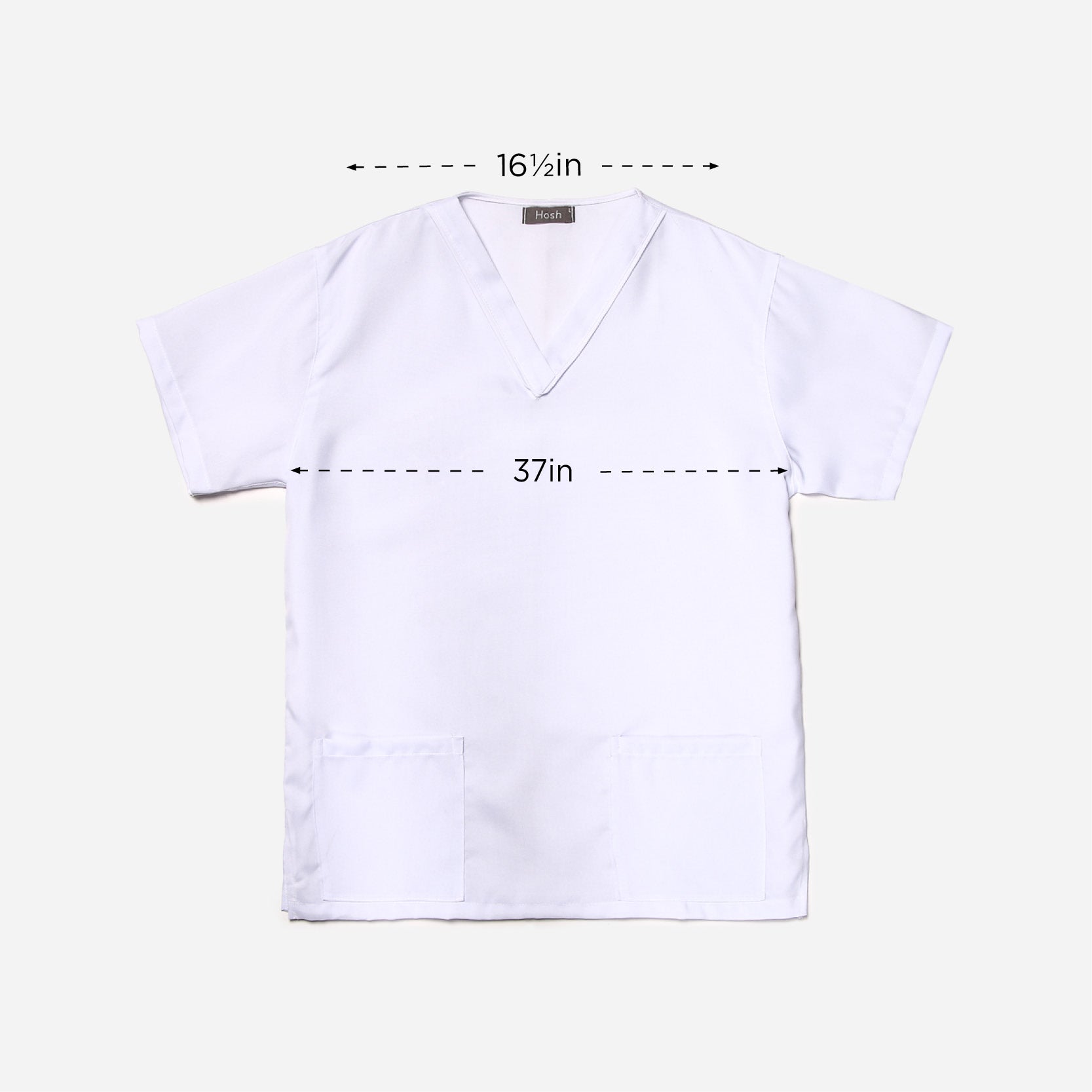 Hosh Yuna Plain Scrubsuit Set (White) - Small