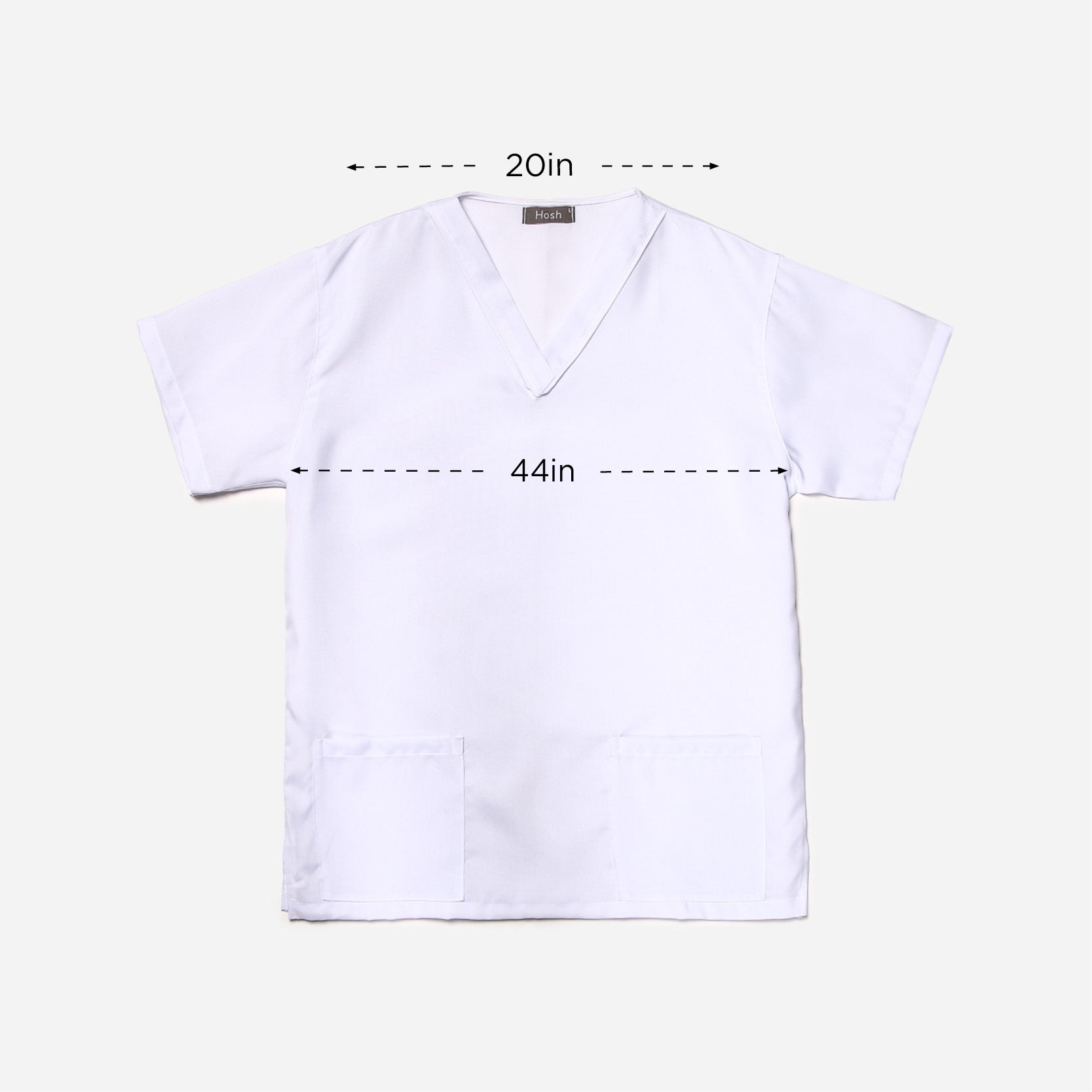 Hosh Yuna Plain Scrubsuit Set (White) - XL