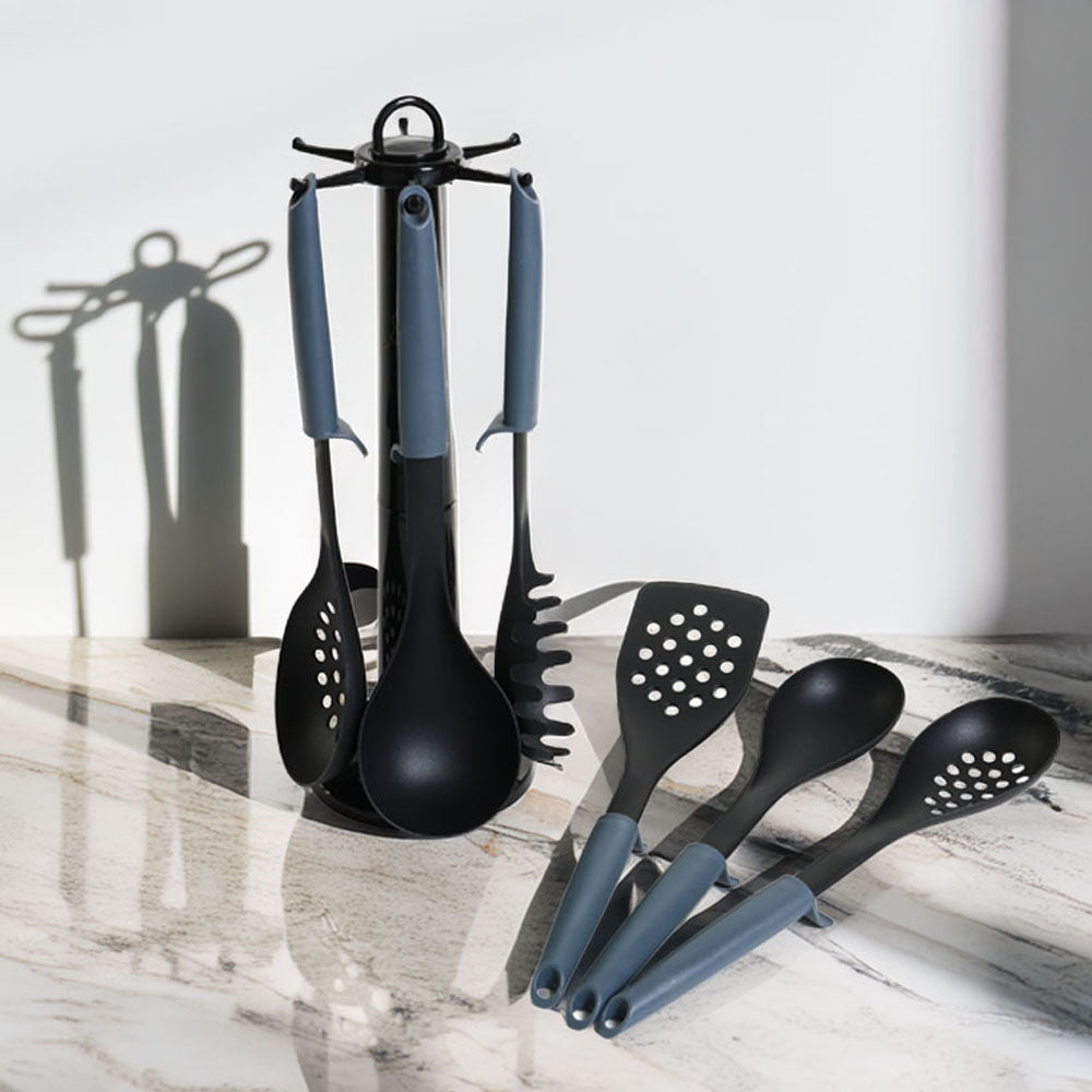 Masflex 6pc. Kitchen Utensil Set with Rack