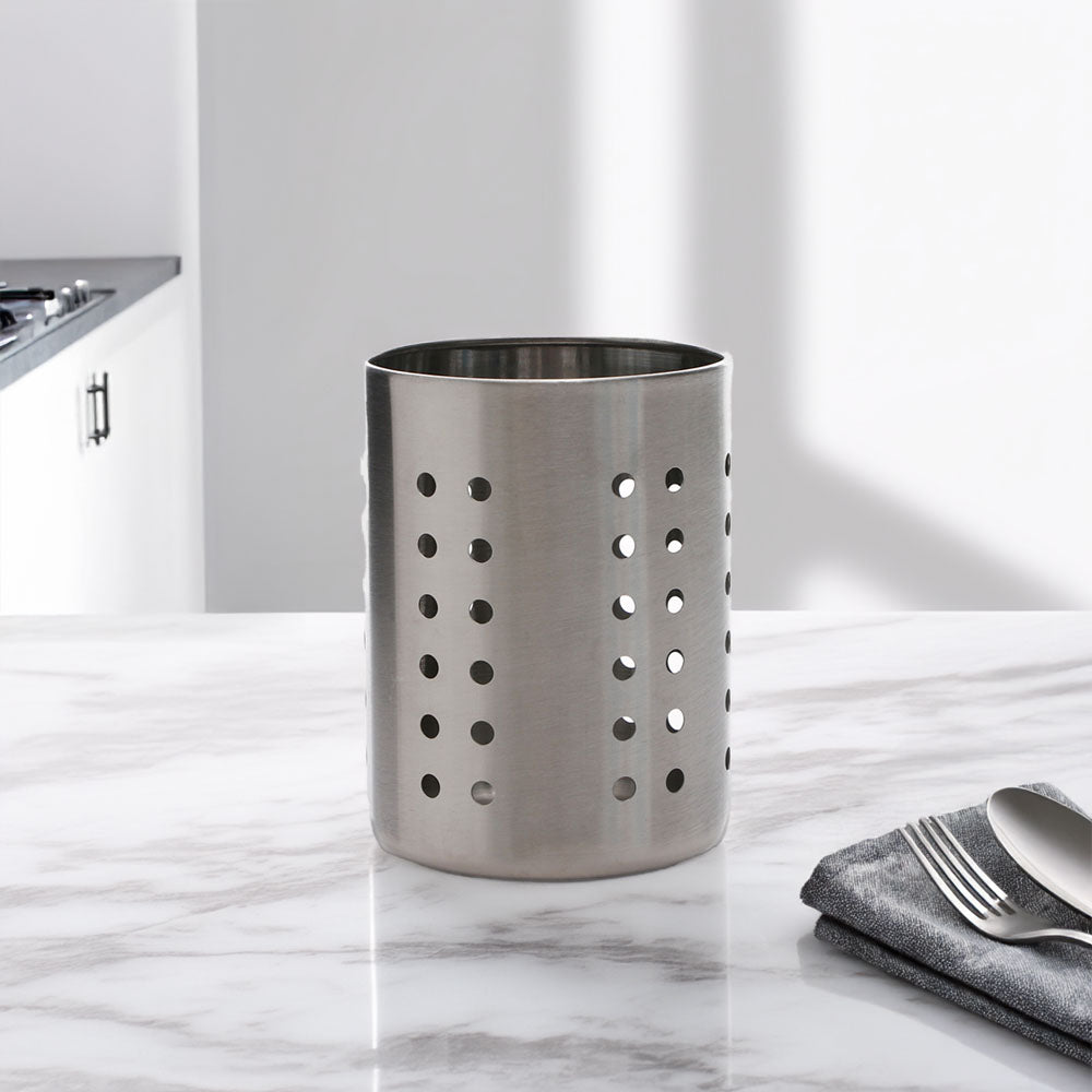 HWP-10422250:HWP-10422250_-_Hosh_Stainless_Steel_Cutlery_Holder_9cm.jpeg