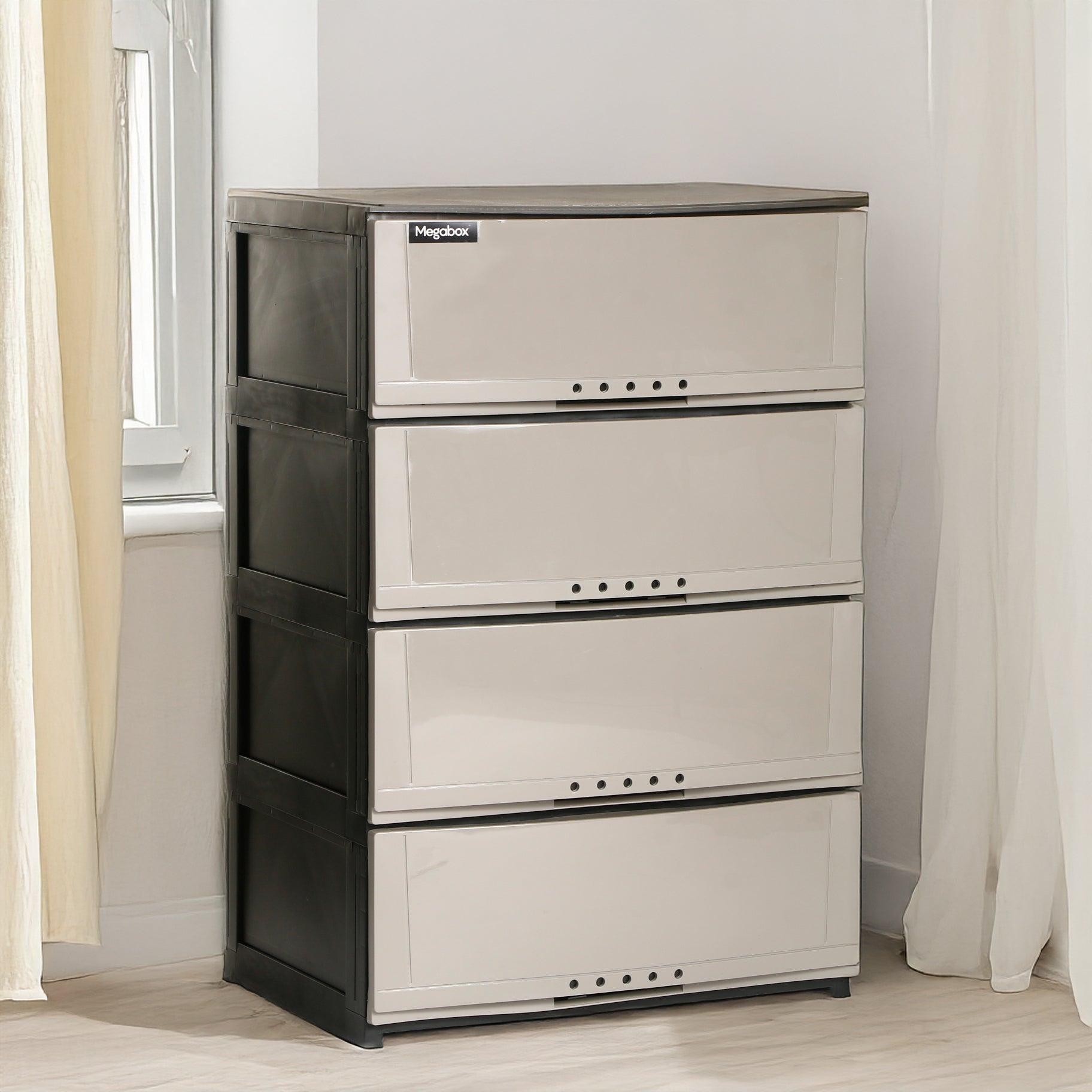 Megabox Modish Drawer (Gray) - 4 Layers