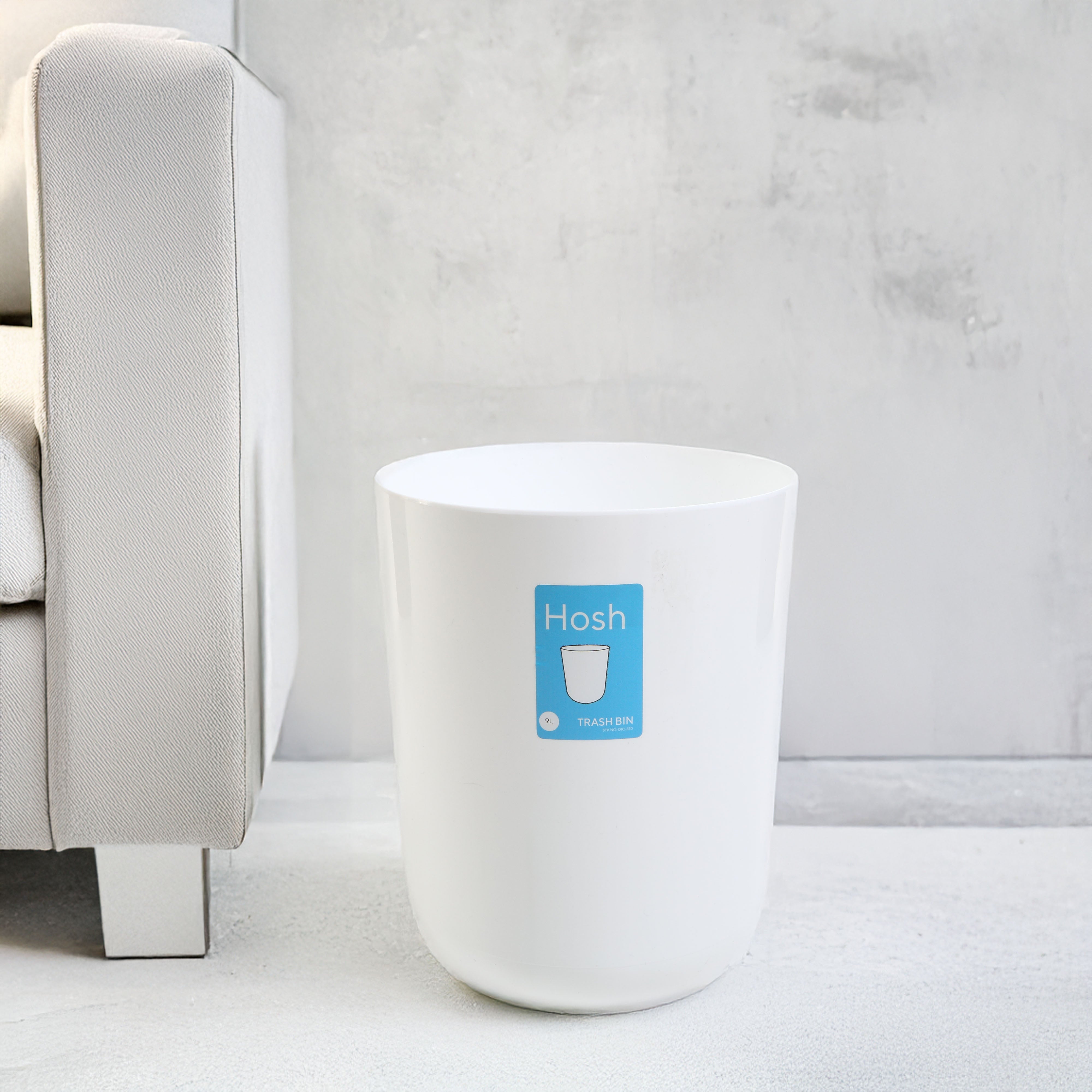 HWP-10425312:HWP-10425312_-_Hosh_Round_Trash_Can_9L_White_copy.jpg
