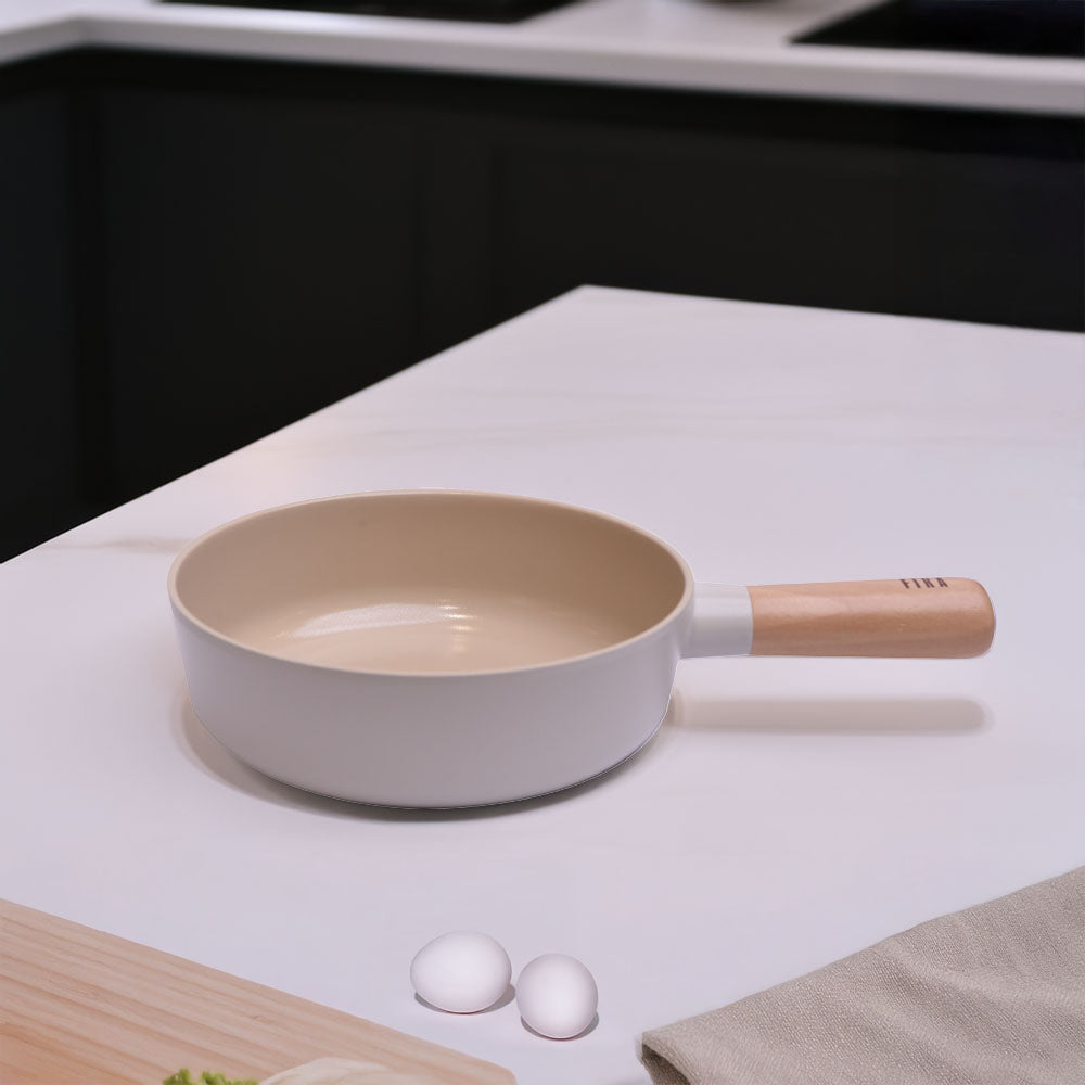 Neoflam Fika Cast Aluminum Wok 26cm - Sahara Sand