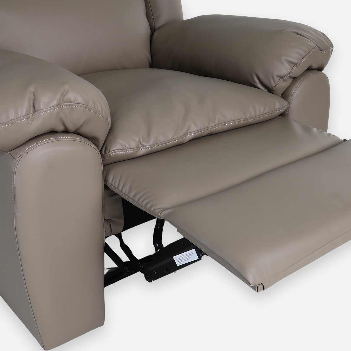 Hosh 1-Seater Air Leather Recliner - Gray