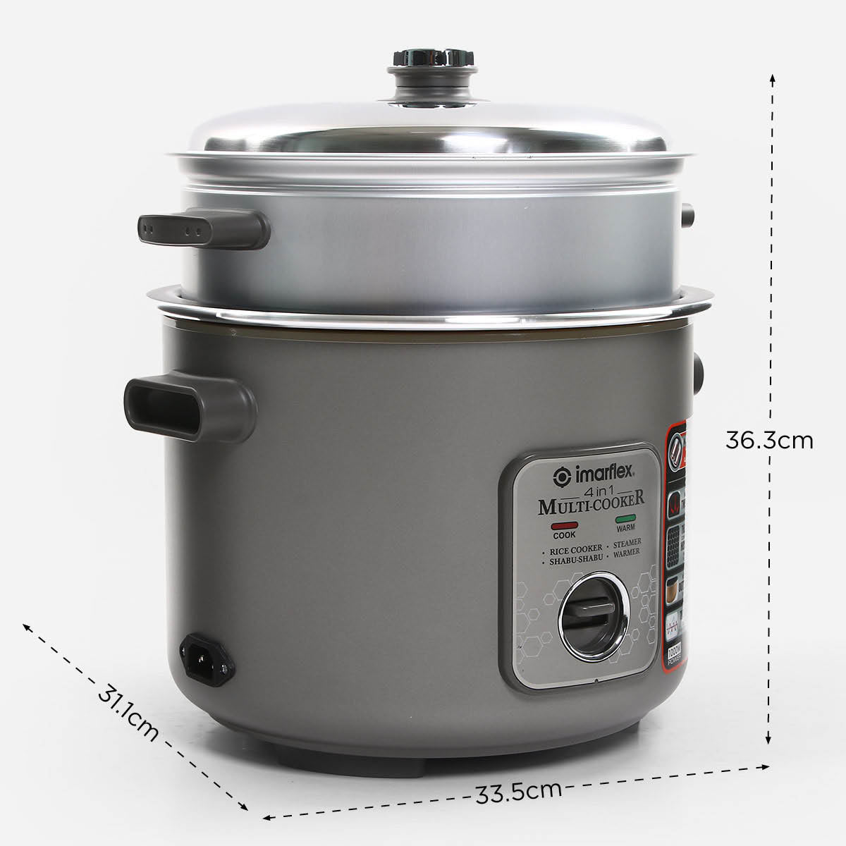 Imarflex IRC-28L 4 IN 1 Rice Cooker Monolithic - 2.8 L