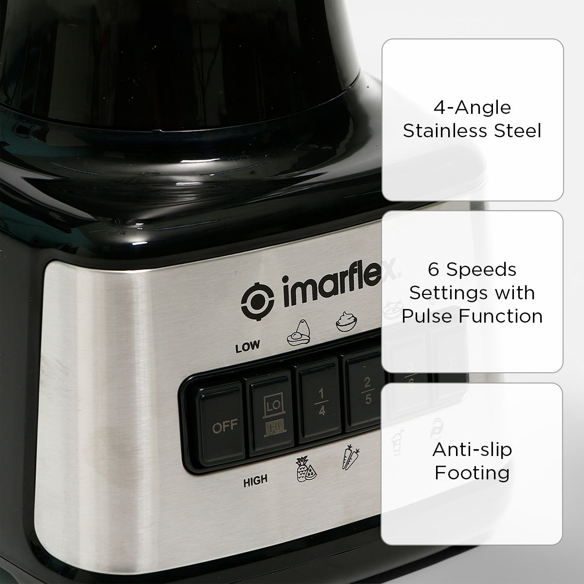 Imarflex 6 in 1 Blender - 1L