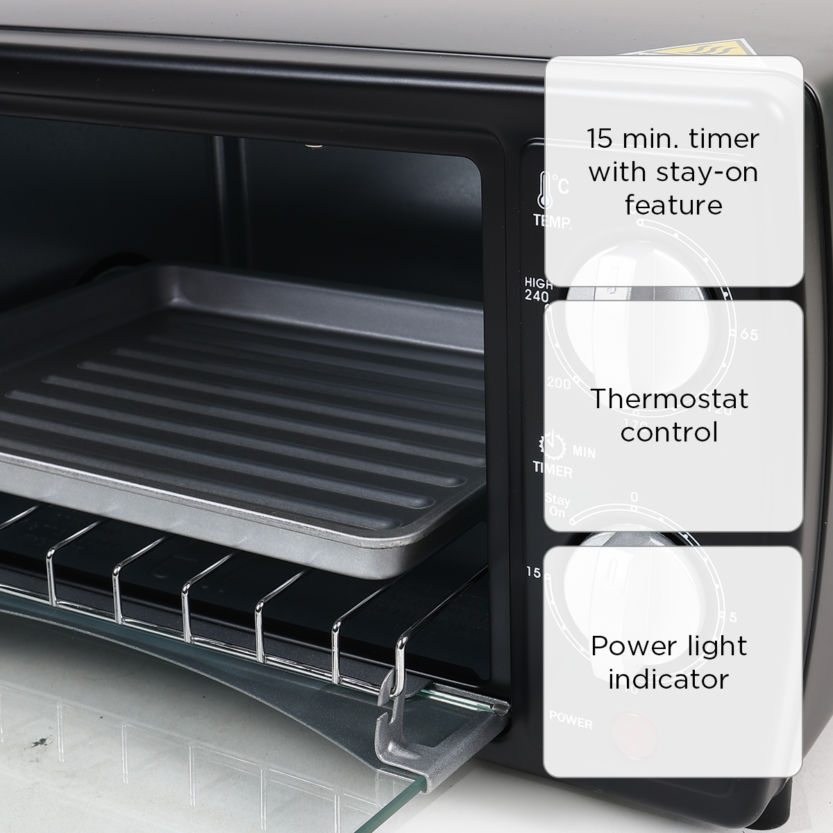 3D Oven Toaster OTG901 (Black) - 10L