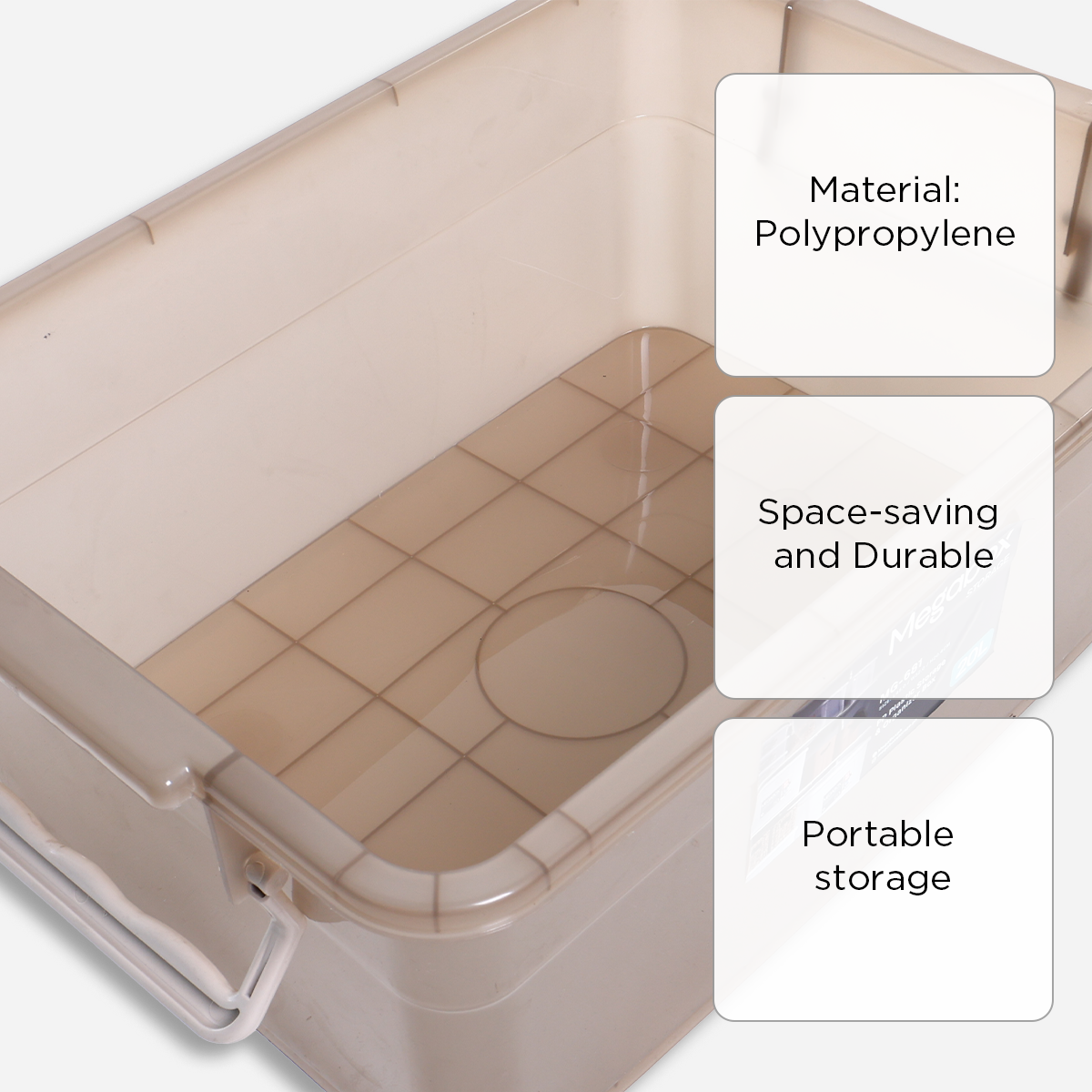 Megabox MG681TB Storage Box (Brown) - 20L