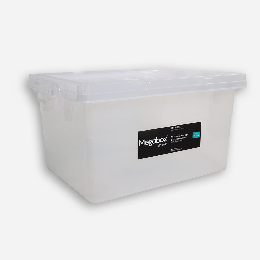 Megabox Storage Box with Handle (Clear) - 20L – SM Home