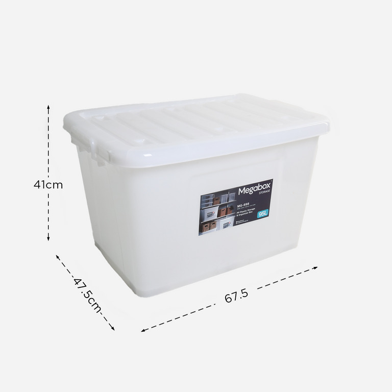 Megabox Storage Box (Clear) - 95L – SM Home