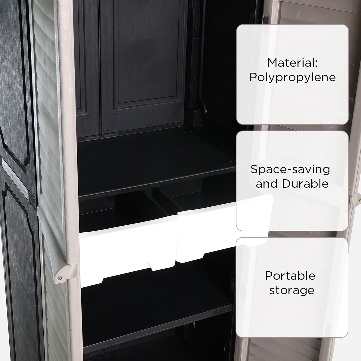MegaBox Wardrobe Cabinet MG180 - Gray