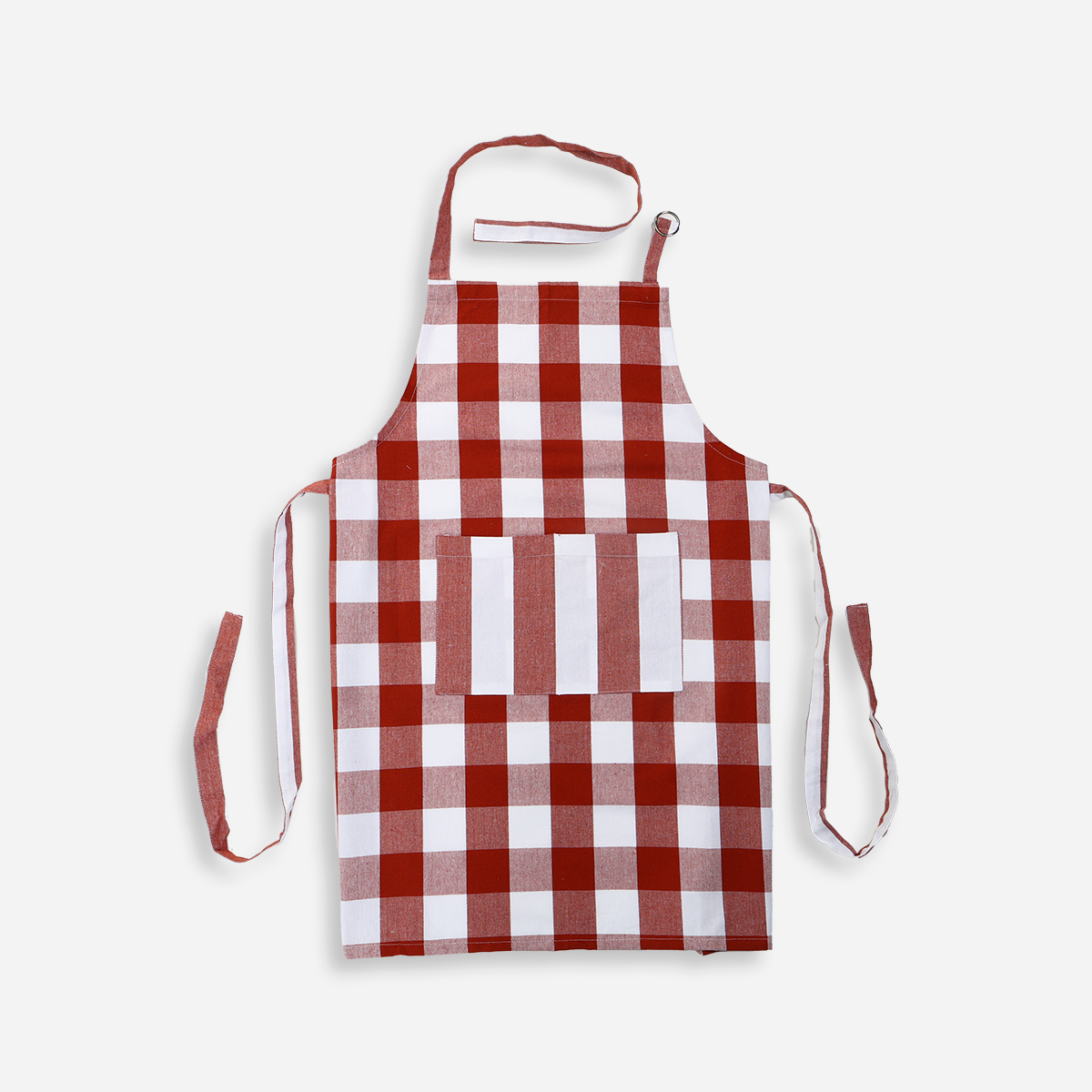 Hosh Apron with Pocket Checkered - Red