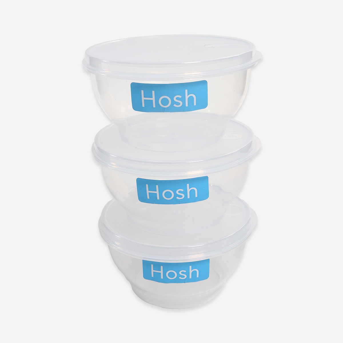 Hosh Set of 3 Container Bowls (Clear) - 320ml
