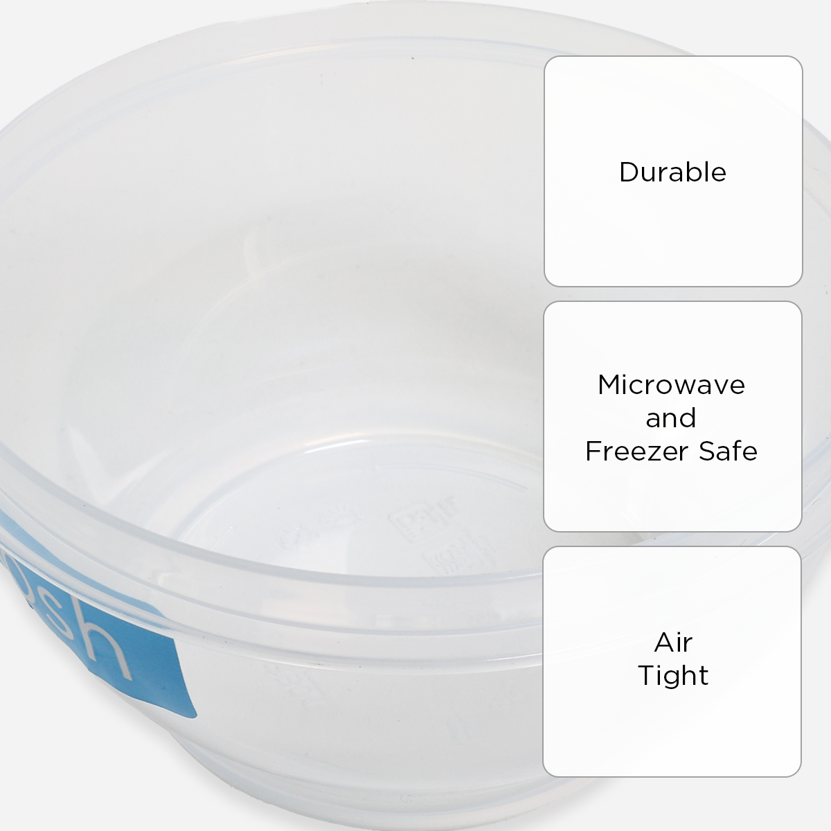 Hosh Set of 3 Container Bowls (Clear) - 320ml