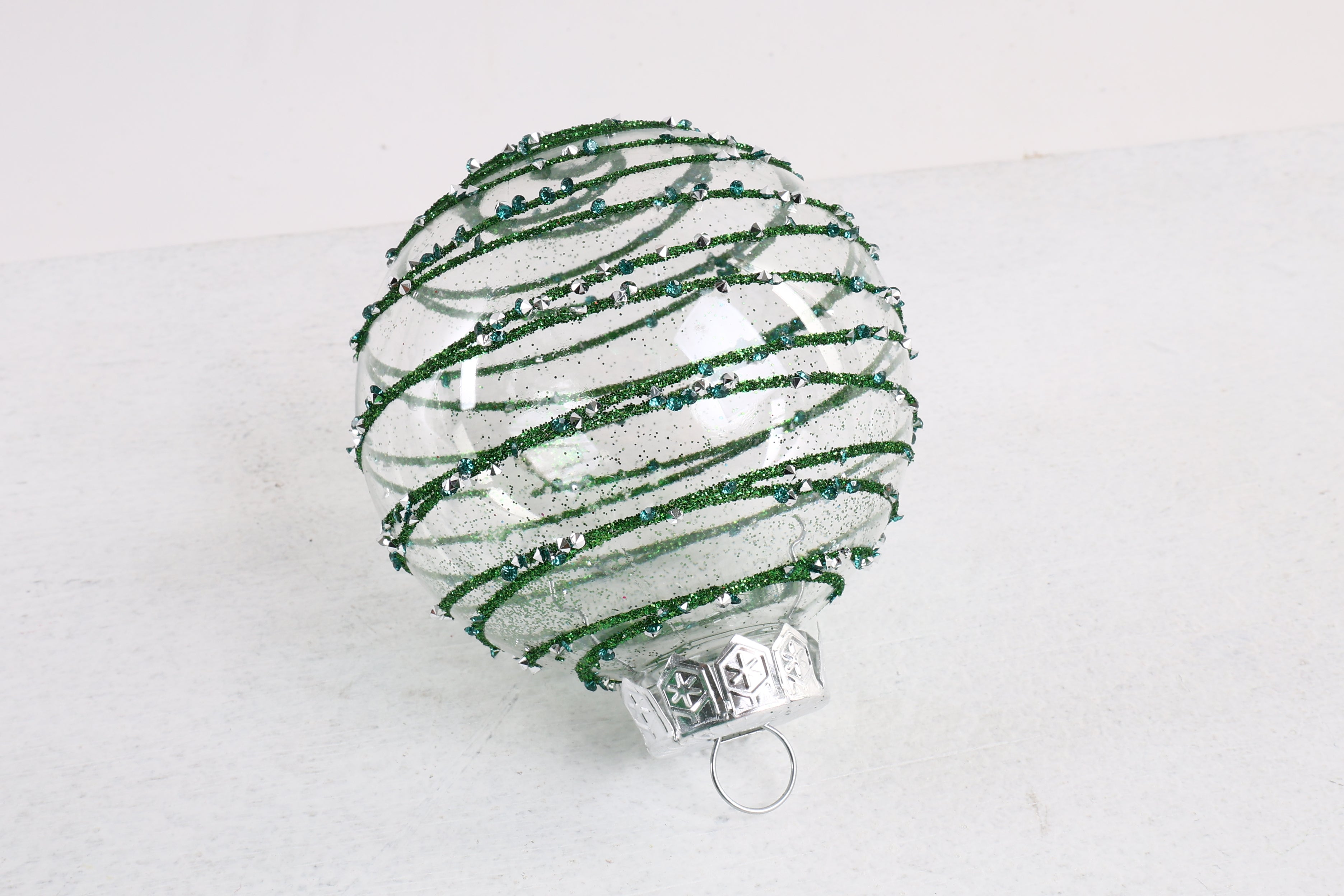 SM Home Set of 6 Christmas Balls (Green) - 8cm