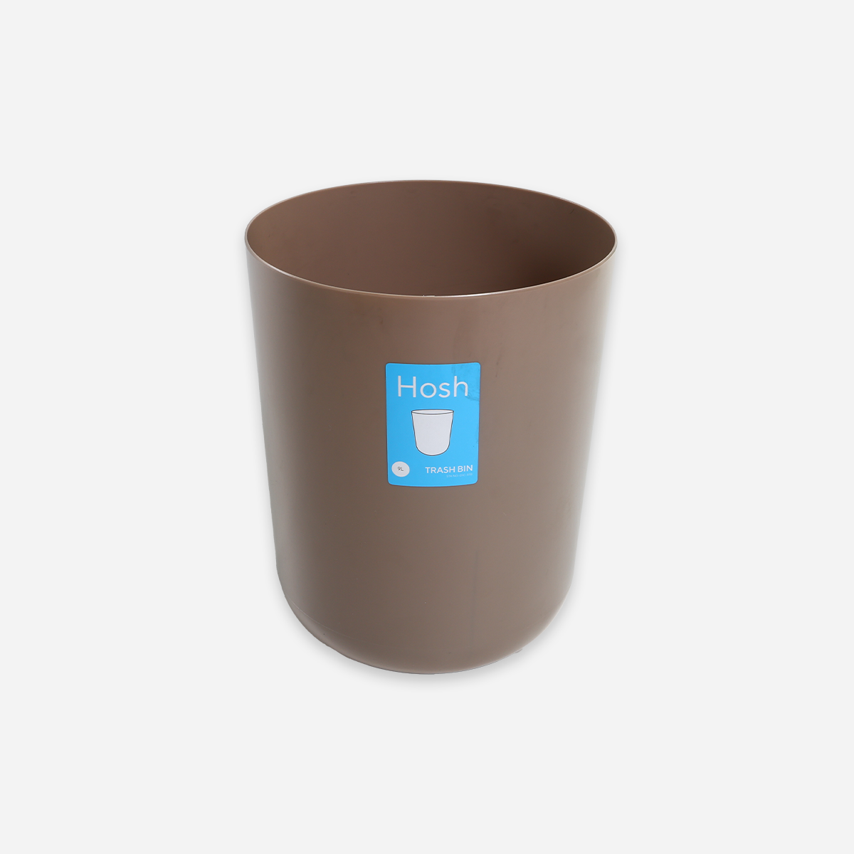 Hosh Round Waste Bin (Brown) - 9L