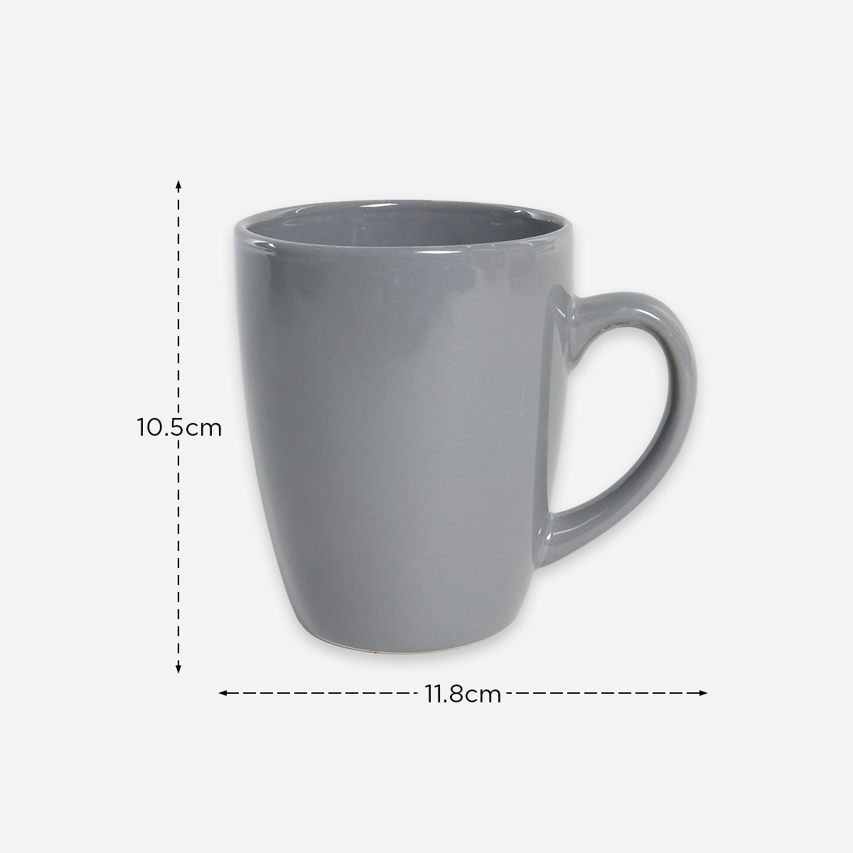 Masflex Set of 8 ZN-1033 Stoneware Dinnerware - Gray