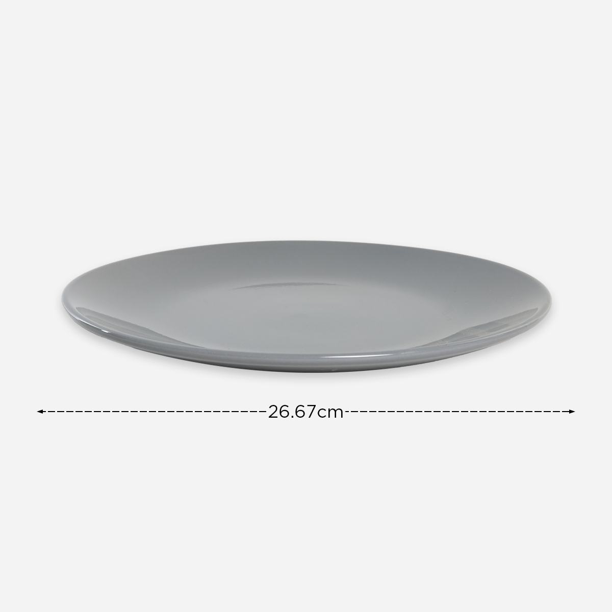 Masflex Set of 8 ZN-1033 Stoneware Dinnerware - Gray