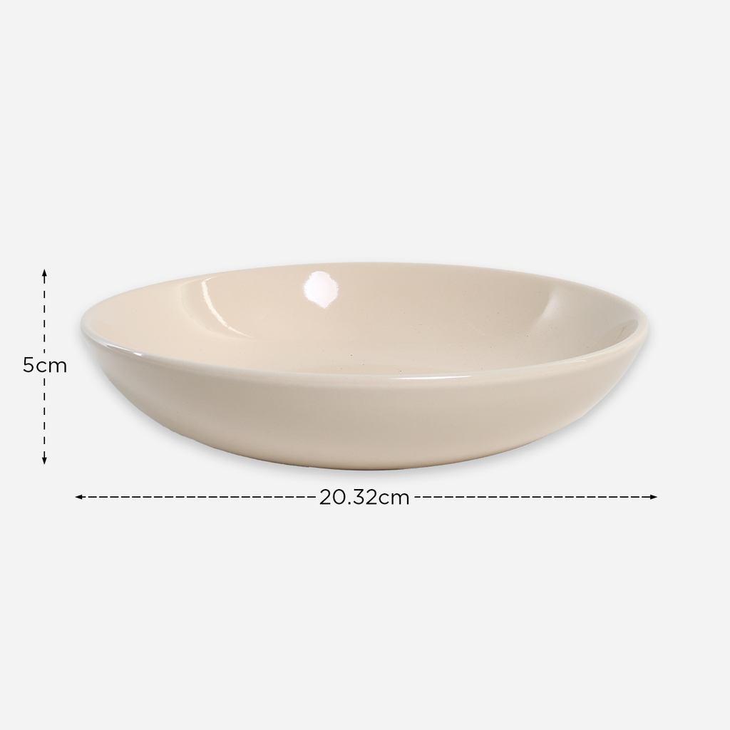 Masflex Set of 8 ZN-1032 Stoneware Dinnerware - Cream – SM Home