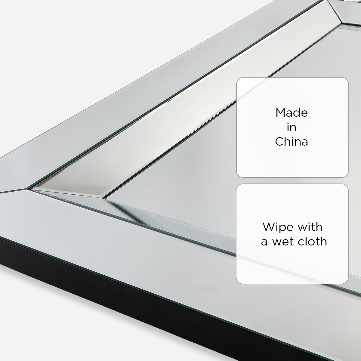 SM Home Rectangular GF-8A109 Decorative Wall Mirror