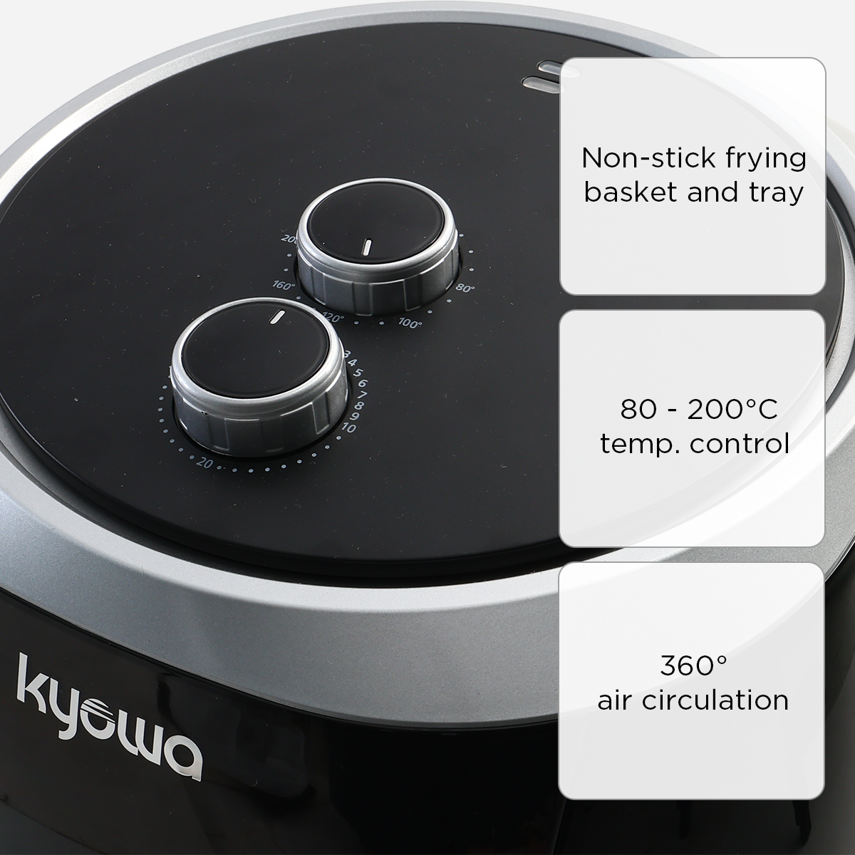 Kyowa Air Fryer KW 3820 (Black) - 7.7L